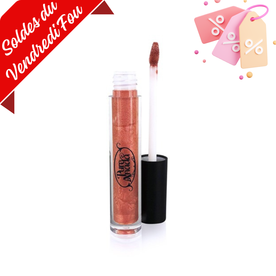 Brillant à lèvres minéral | Gloss Rose doré