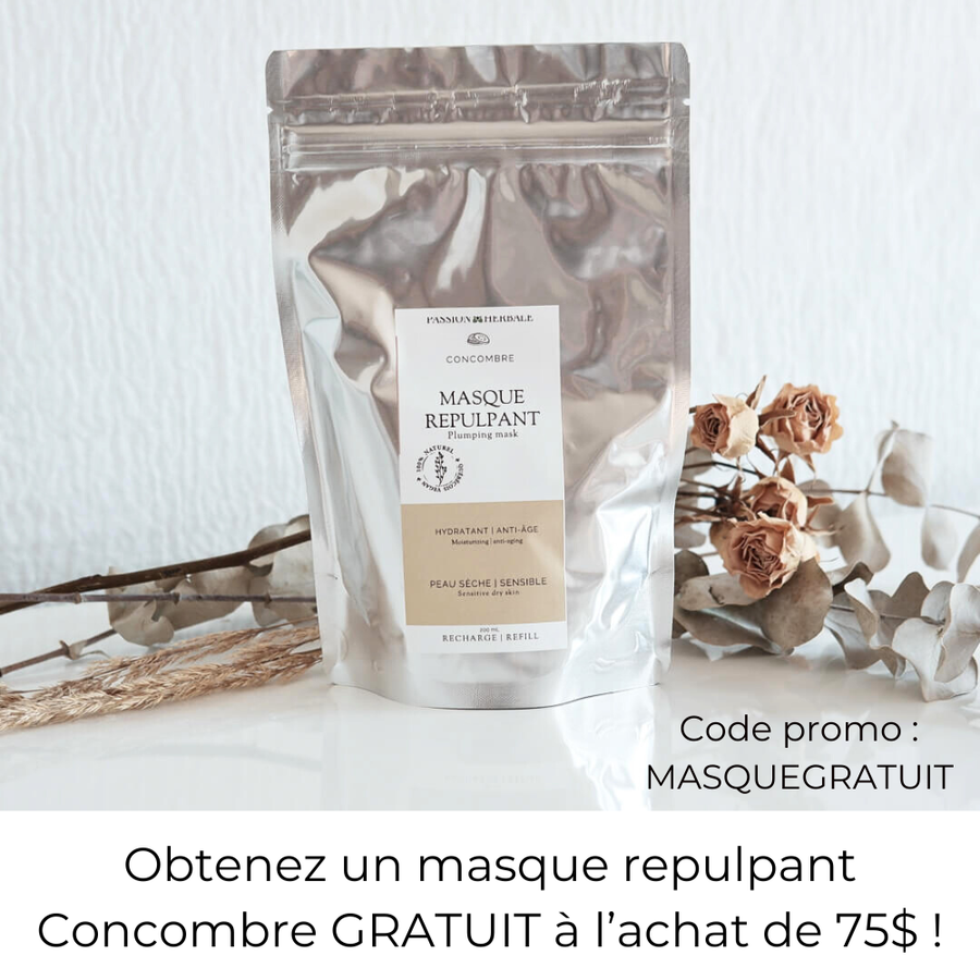 Masque repulpant (acide hyaluronique) | Concombre