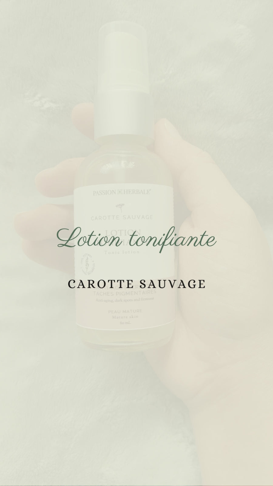 Lotion tonifiante Carotte sauvage | Remplissage (refill) 120mL