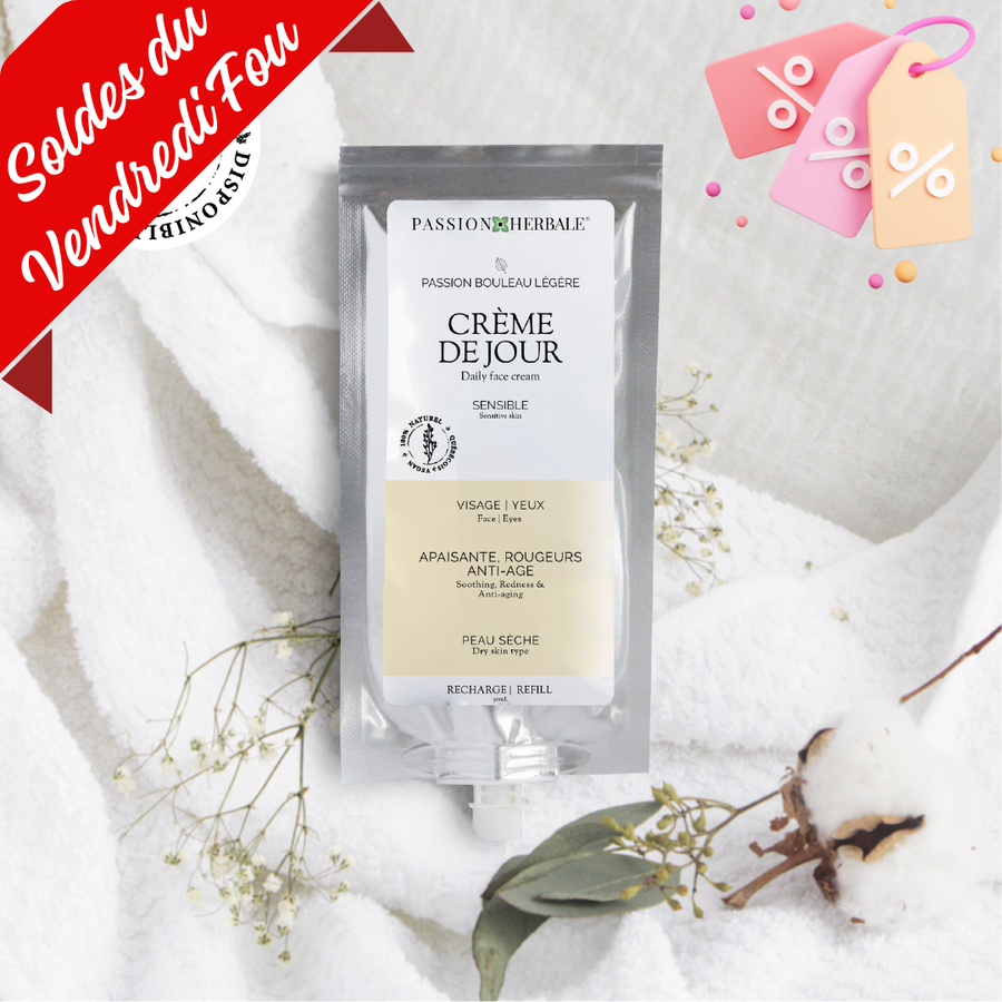 Crème de jour Passion Bouleau légère | Sacs recharges