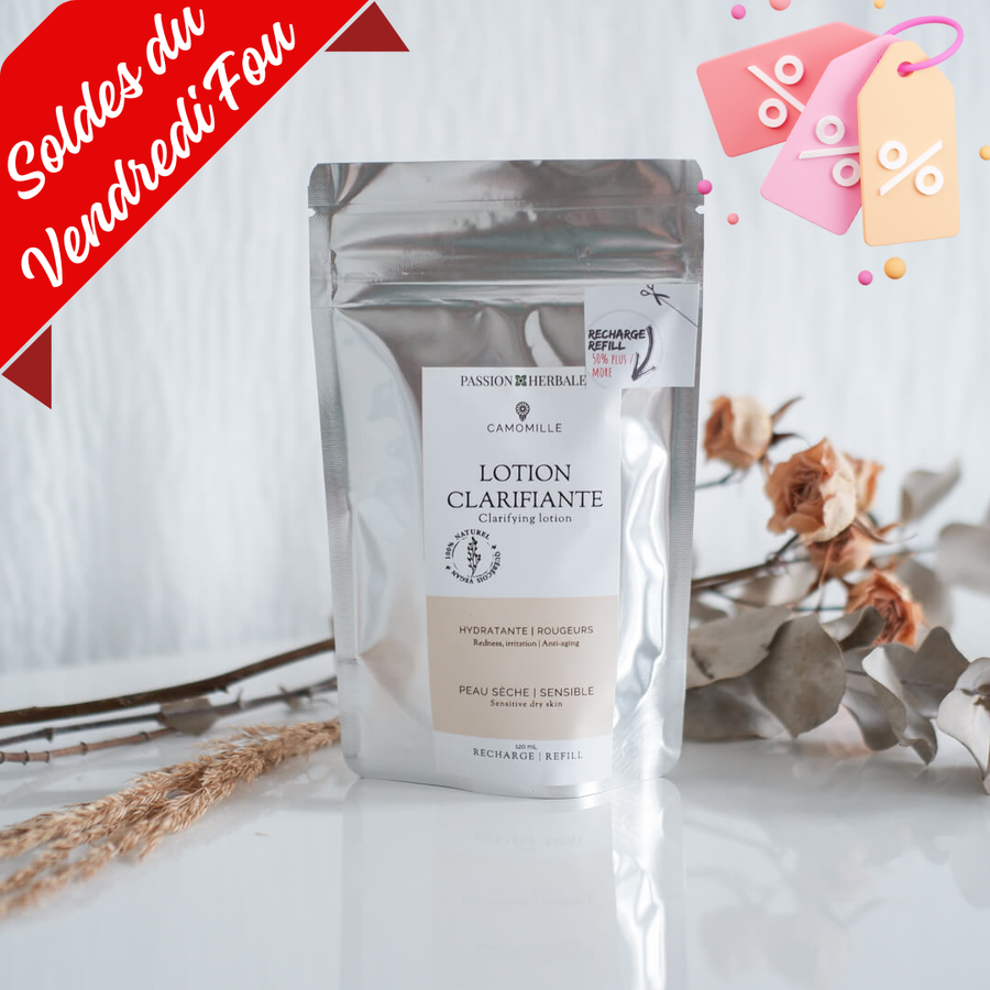 Lotion clarifiante Camomille | Sacs recharges