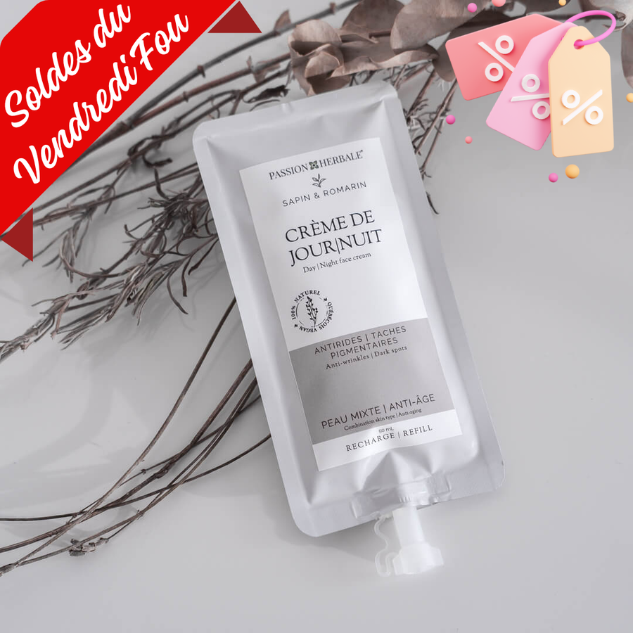 Crème de jour et nuit Sapin & romarin | Sacs recharges