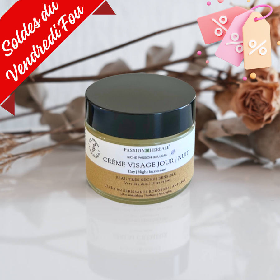 Crème jour & nuit RichePassion Bouleau | Peau ultra sèche